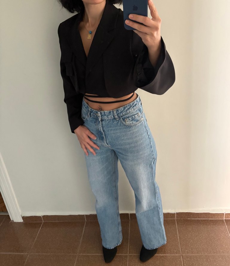 Zara Mom Jean - Görsel 5