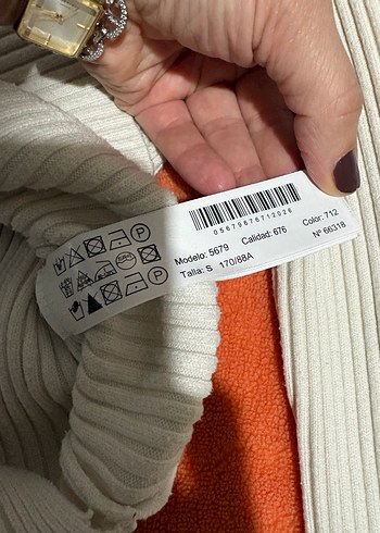 Massimo Dutti Krem Triko Kazak - Görsel 4