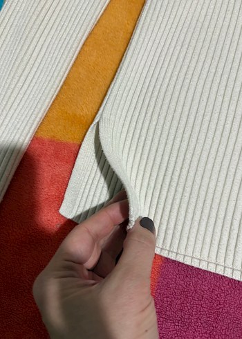 Massimo Dutti Krem Triko Kazak - Görsel 5