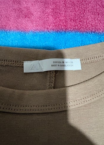 Zara Marka Kadın Renkli Pamuklu Mini Bodyler - Görsel 3