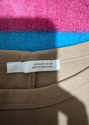 Zara Marka Kadın Renkli Pamuklu Mini Bodyler - Görsel 4