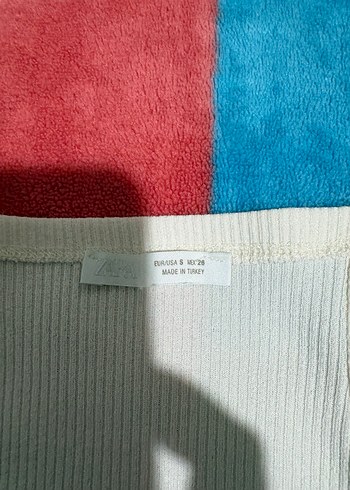 Zara Marka Kadın Renkli Pamuklu Mini Bodyler - Görsel 6