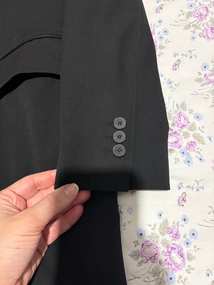 Massimo Dutti Siyah Kadın Blazer Ceket - Görsel 4