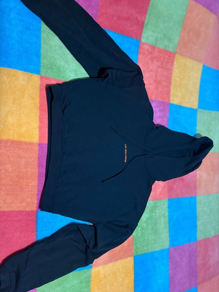 Les Benjamins Siyah Kapüşonlu Sweatshirt - Görsel 2