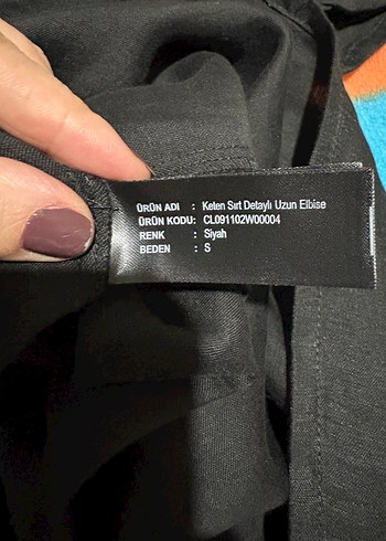 Dilvin Siyah Drapeli Uzun Askılı Elbise - Görsel 4