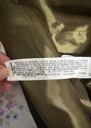 Zara Kemerli Haki Kadın Blazer Ceket - Görsel 6