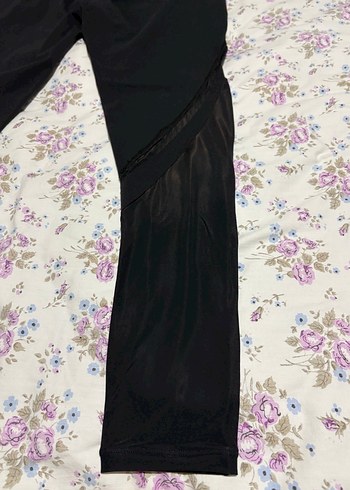 Oysho Kadın Siyah Spor Tayt Elastik Bel - Görsel 5