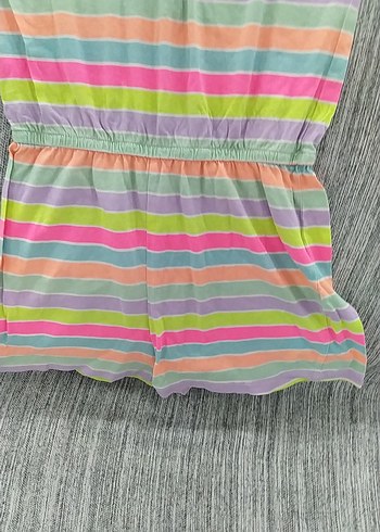 Kız Çocuk Çok Renkli Pliseli Elbise - Görsel 3