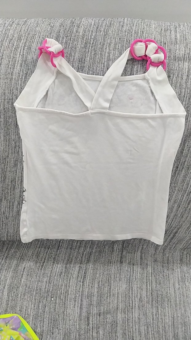 Baskılı Straplez Kız Tişörtü - Görsel 3