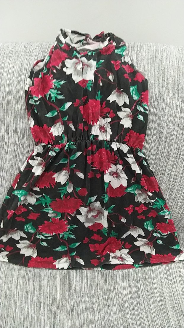 Çiçek Desenli Uzun Bohem Elbise - Görsel 2