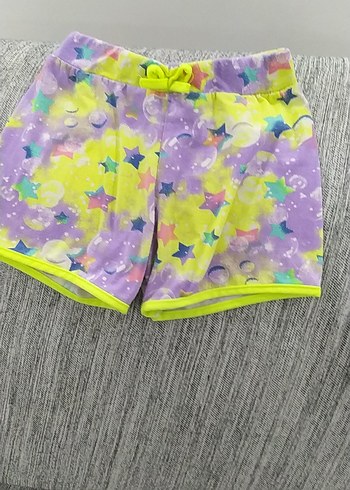 Diğer Kız Çocuk Renkli Batik Desenli Şort
