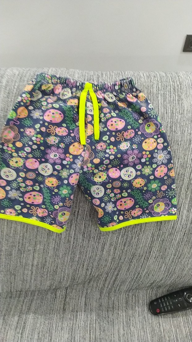 Kız Çocuk Renkli Batik Desenli Şort - Görsel 3