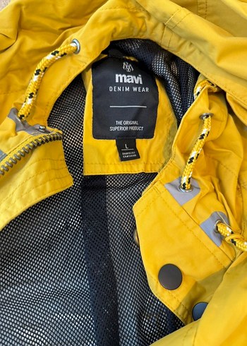 @mavi Sarı Erkek Midi Boy Rüzgarlık Mont - Görsel 2