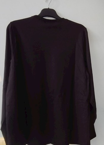 Siyah Uzun Kollu Basic Sweatshirt - Görsel 3