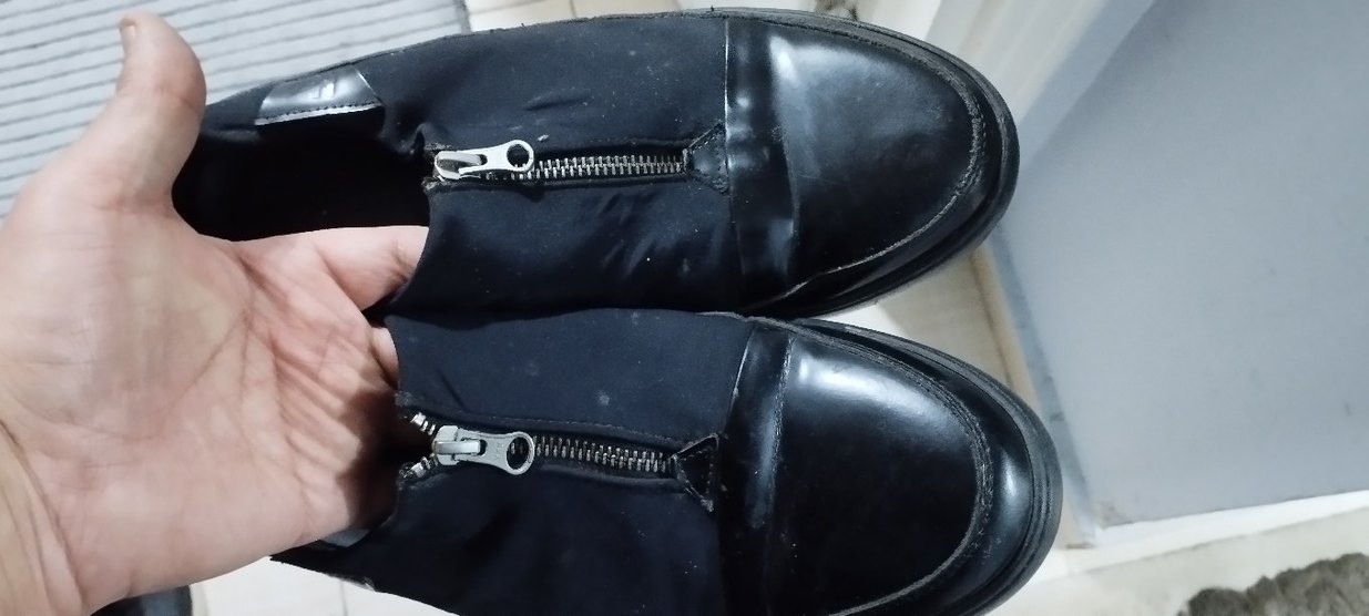 Fermuarlı Siyah Klasik Erkek Ayakkabı - Görsel 2