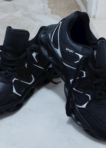 Siyah Erkek Spor ve Günlük Koşu Ayakkabısı 37 no - Görsel 3