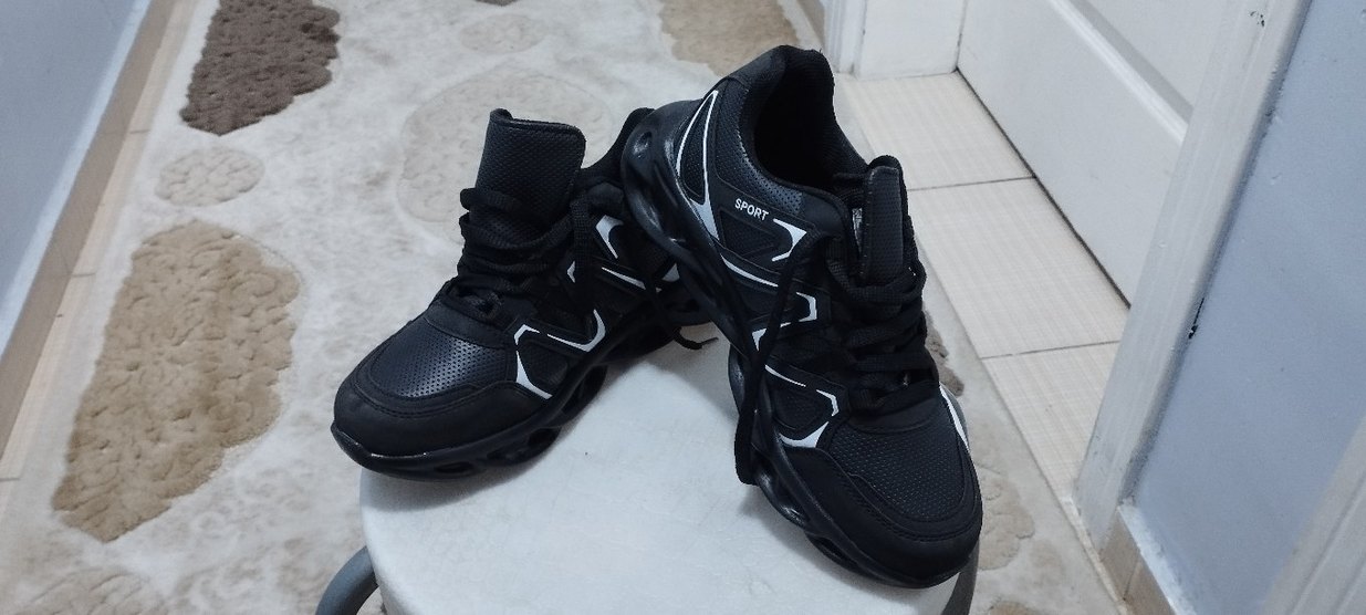 Siyah Erkek Spor ve Günlük Koşu Ayakkabısı 37 no - Görsel 3