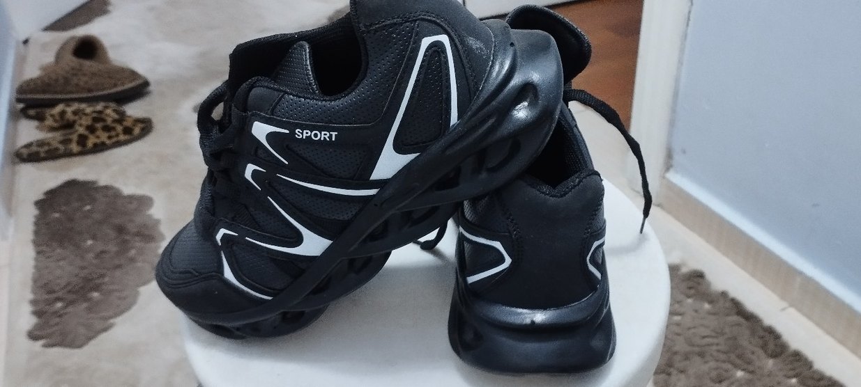 Siyah Erkek Spor ve Günlük Koşu Ayakkabısı 37 no - Görsel 4