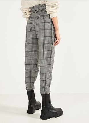 m Beden Bershka kemerli slouchy pantolon 