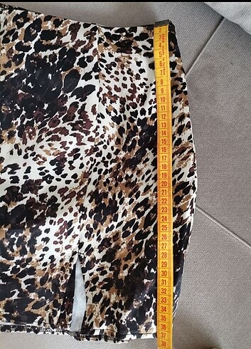Quzu Leopar sort etek