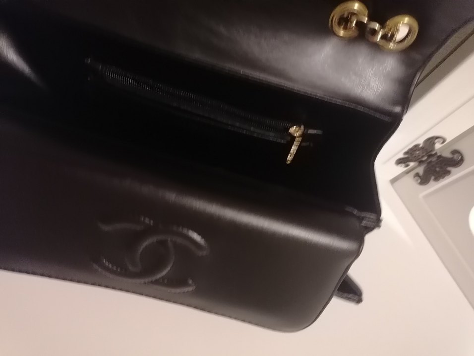 Zincir Detaylı Siyah Deri Kadın Çanta - Görsel 2