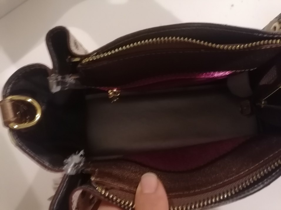 Kahverengi Deri Kadın Çanta orjinal - Görsel 2