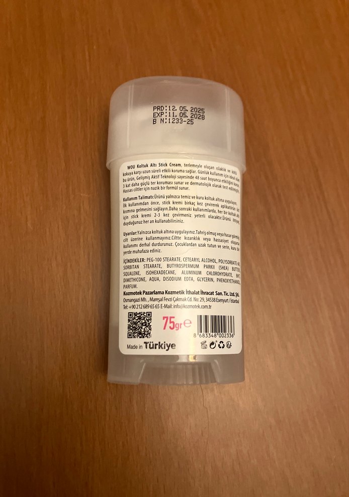 Wou Kadın Alkolsüz Stick Deodorant 75 ml - Görsel 2