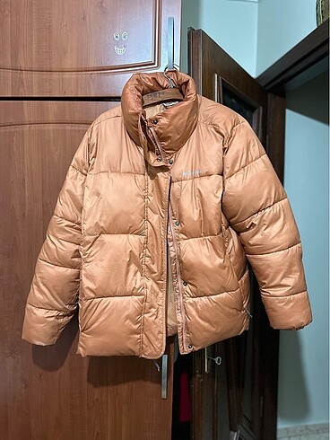 xl Beden Orijinal somun renk columbia kadin puffer mont