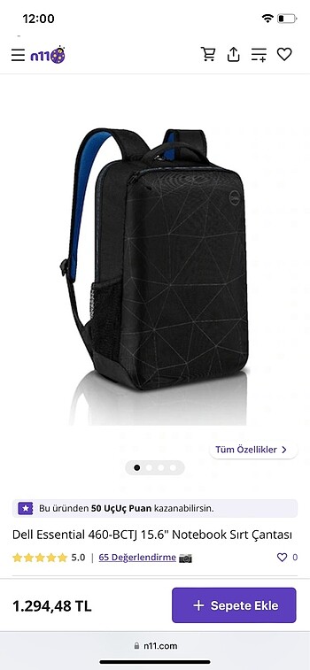 Dell Essential notebook canta
