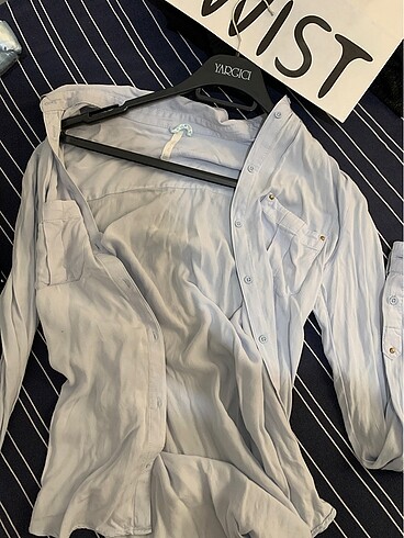 Bershka bershka bebe mavisi gomlek