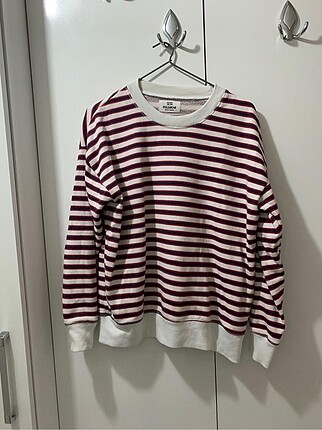 Pull&Bear Çizgili Sweat