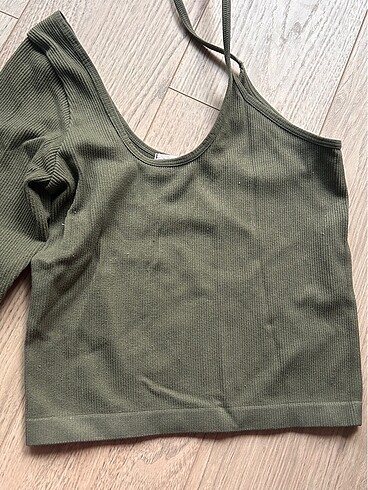 s Beden haki Renk Crop bluz