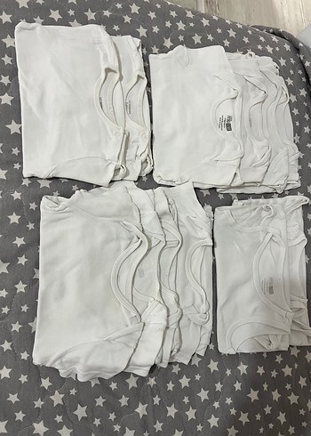 Beyaz Bebek Kısa Kollu Pamuklu Body
