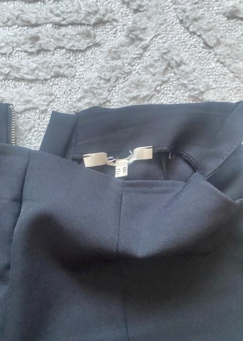 Siyah Midi Kadın Denim Pantolon - Görsel 3