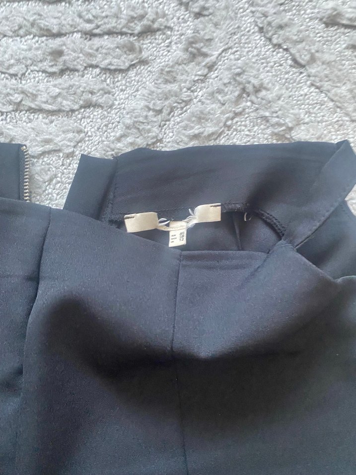 Siyah Midi Kadın Denim Pantolon - Görsel 3