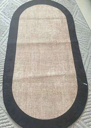 Bohem Tarzda Kahverengi Gri Kenarlı Halı - Görsel 2