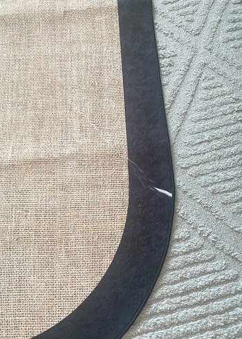 Bohem Tarzda Kahverengi Gri Kenarlı Halı - Görsel 3