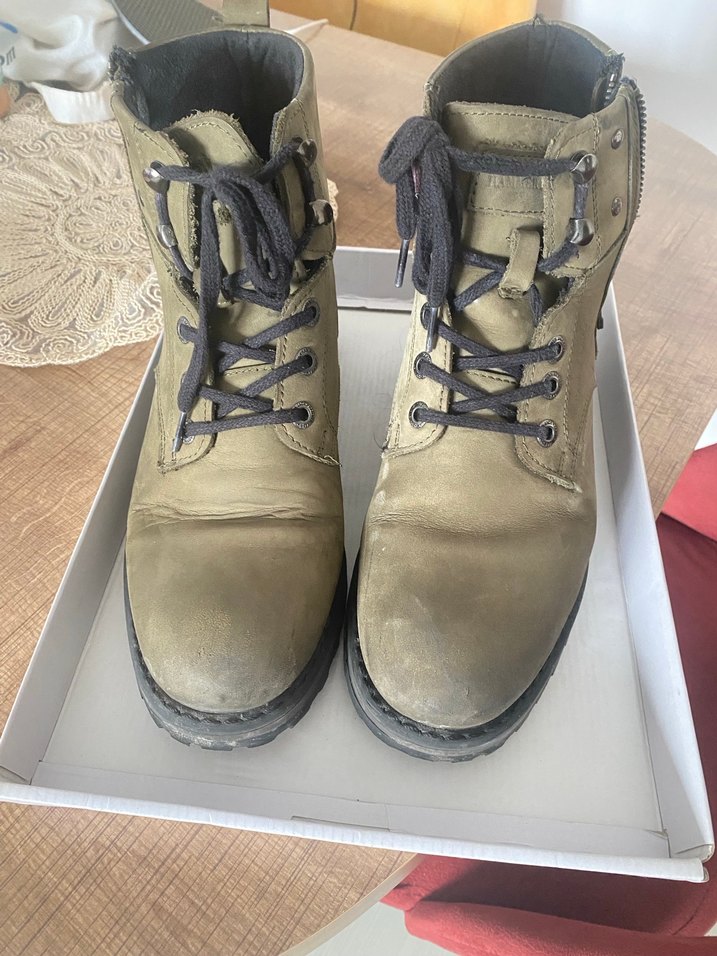 Haki Süet erkek Botlar - Görsel 3