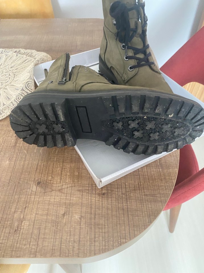 Haki Süet erkek Botlar - Görsel 4