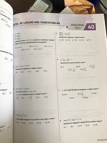  ayt matematik