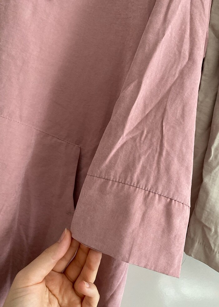 Süet Eşfoman takımı / pudra pembe - Görsel 2