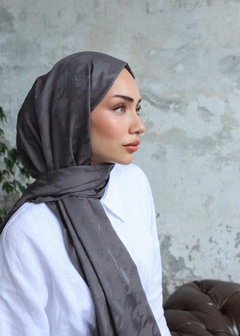 Antrasit İtalyan Jakar Şal - Görsel 2