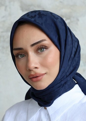 Kazayagi Lacivert Şal - Görsel 4