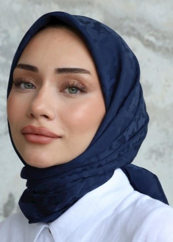 Kazayagi Lacivert Şal - Görsel 3