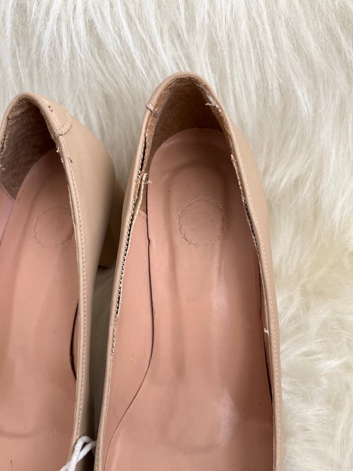 Bej Klasik Stiletto Tokalı Topuklu Ayakkabı - Görsel 2