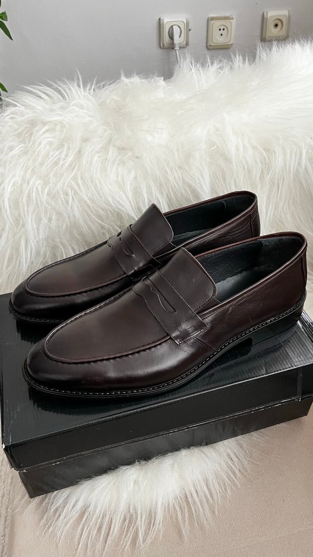 Kahverengi Modern Klasik Erkek Deri Ayakkabı - Görsel 3