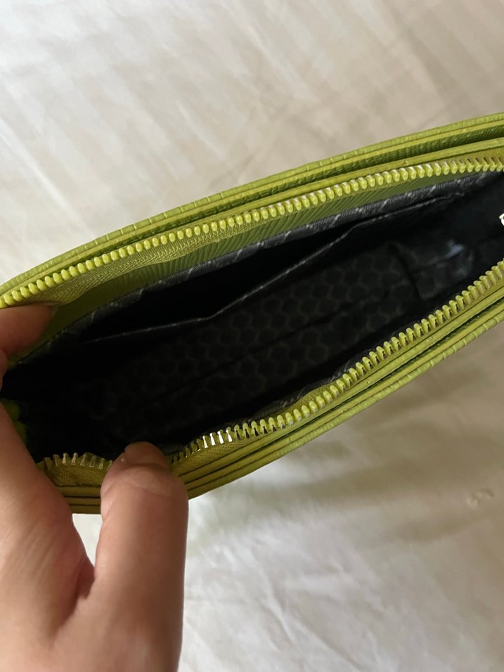 Yeşil Deri Yılan Desenli Kadın Çanta - Görsel 5