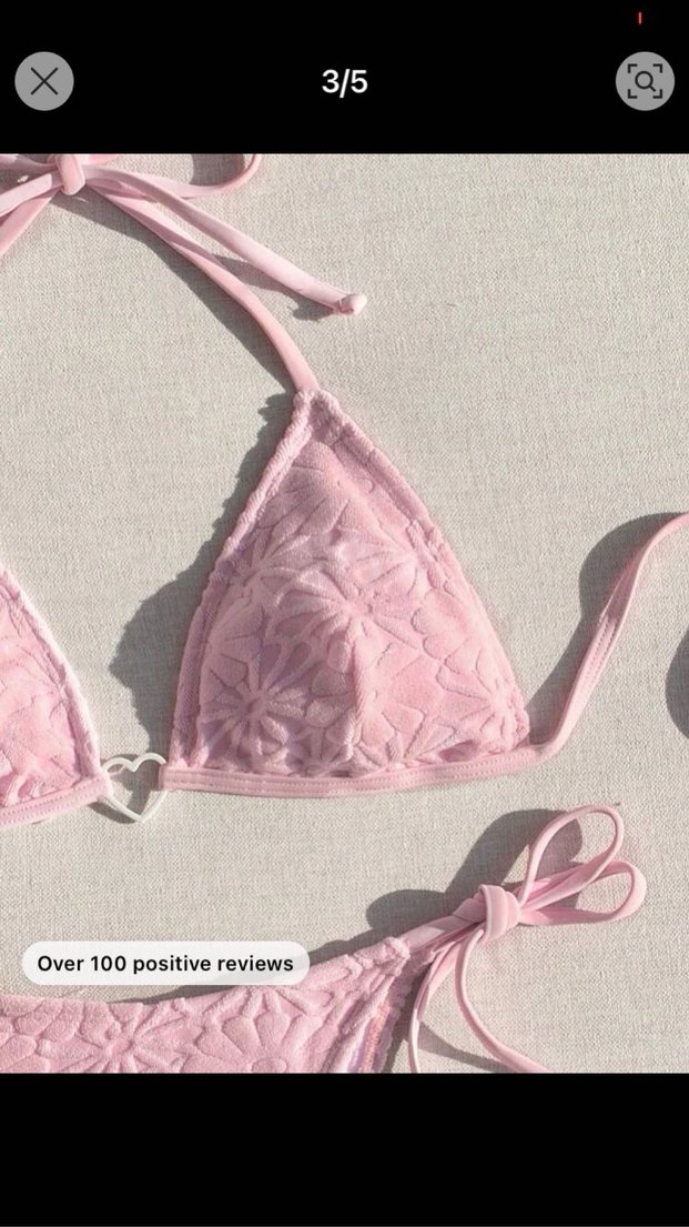 Pembe Lolita Coquette Bikini Takımı  - Görsel 3