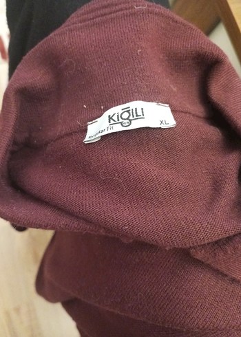 xl Beden bordo Renk Kiğılı marka XL beden triko kazak ölçüleri Açıklamada yaziyor