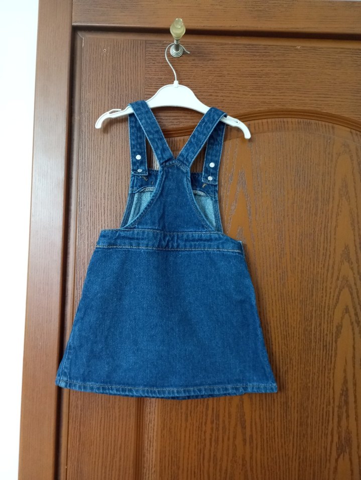 LCW 3-4 yaş için kot elbise ya bir ya iki kez kullanıldı yepyeni - Görsel 3